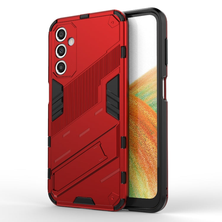 Punk Armor 2 in 1 PC + TPU Shockproof Phone Case with Invisible Holder, For Samsung Galaxy A24 5G / A24 4G