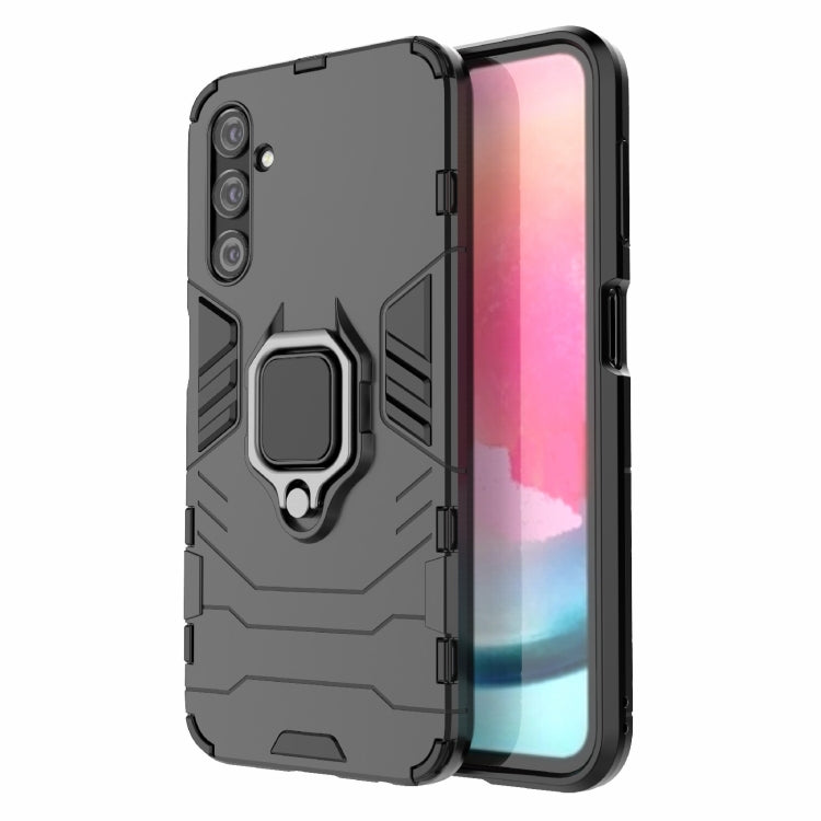 PC + TPU Shockproof Protective Phone Case with Magnetic Ring Holder, For Samsung Galaxy A24 5G / A24 4G