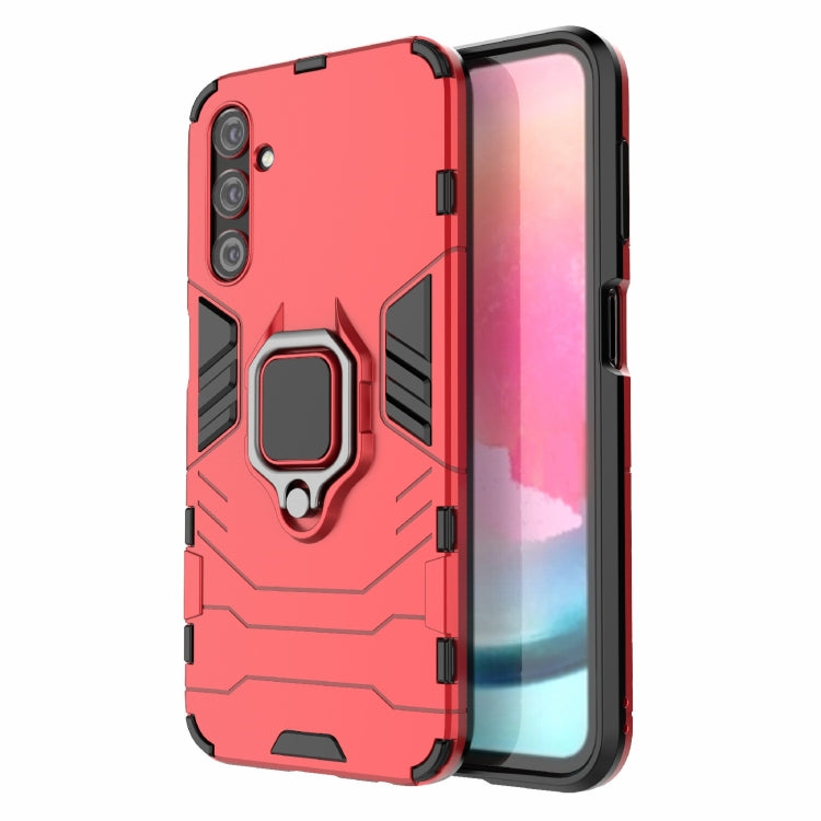PC + TPU Shockproof Protective Phone Case with Magnetic Ring Holder, For Samsung Galaxy A24 5G / A24 4G