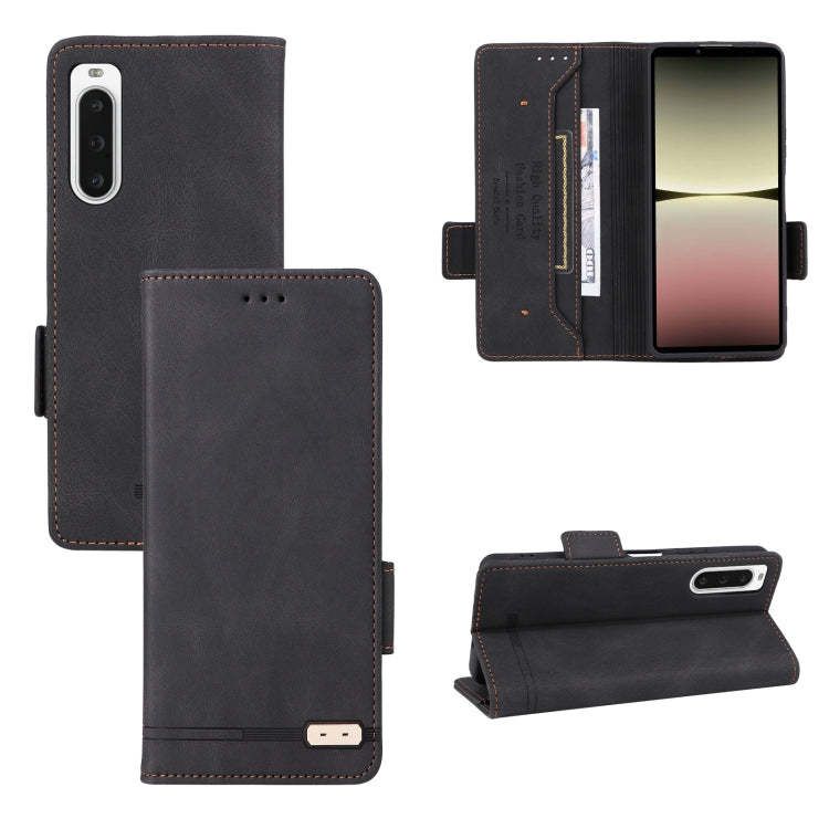 Magnetic Clasp Flip Leather Phone Case, For Honor X5, For Honor X9a 5G / Magic5 Lite, For Samsung Galaxy A24 4G, For Sony Xperia 1 V, For Sony Xperia 10 V