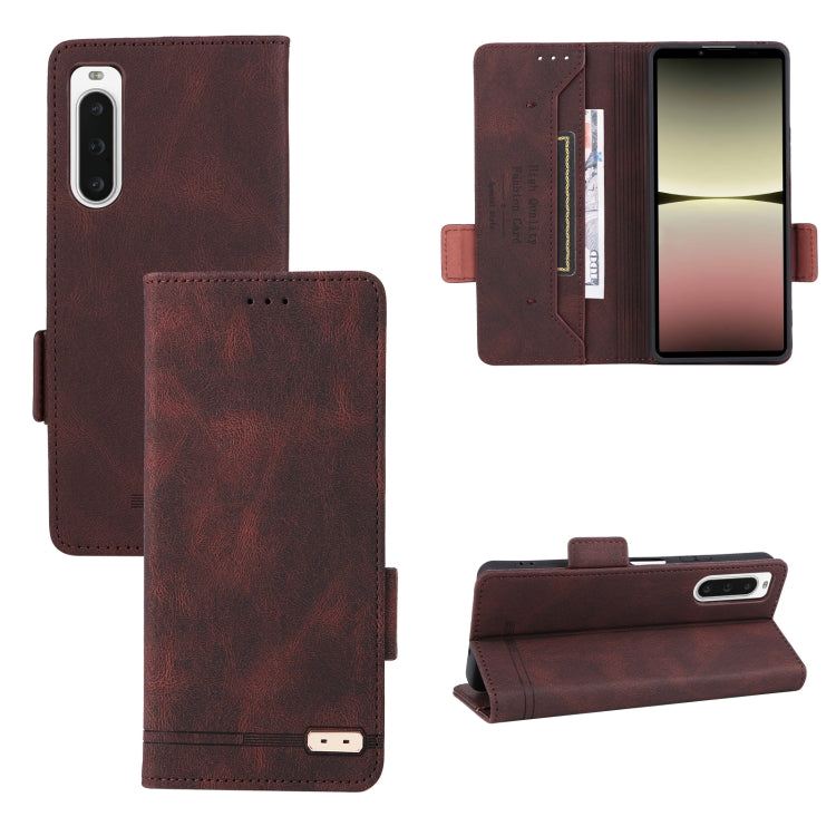 Magnetic Clasp Flip Leather Phone Case, For Honor X5, For Honor X9a 5G / Magic5 Lite, For Samsung Galaxy A24 4G, For Sony Xperia 1 V, For Sony Xperia 10 V