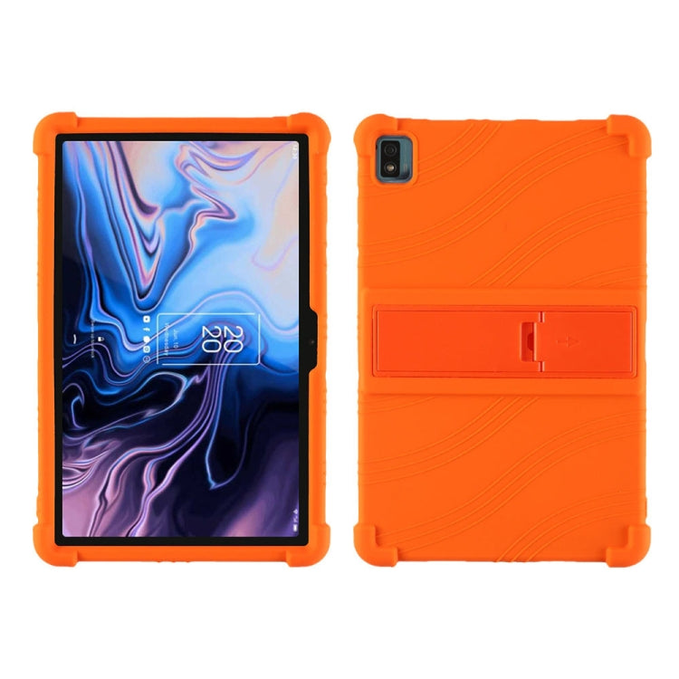 Silicone Tablet Protective Case with Invisible Bracket, For TCL 10 Tab Max 10.36 inch