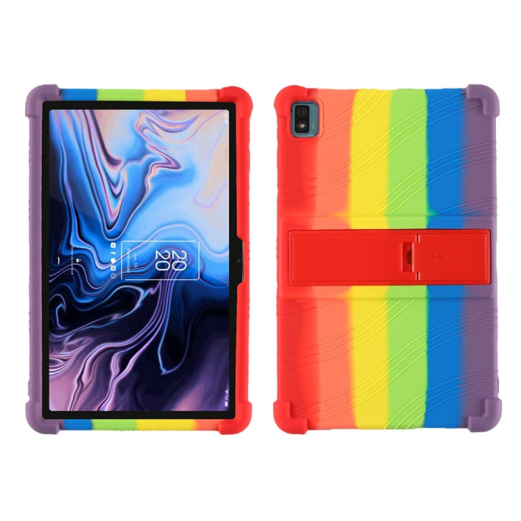 Silicone Tablet Protective Case with Invisible Bracket, For TCL 10 Tab Max 10.36 inch