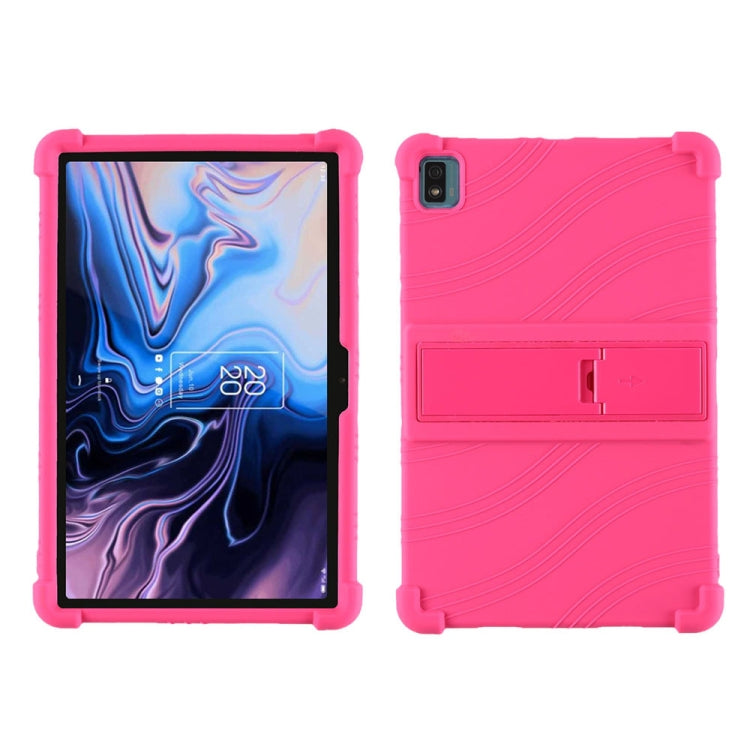 Silicone Tablet Protective Case with Invisible Bracket, For TCL 10 Tab Max 10.36 inch