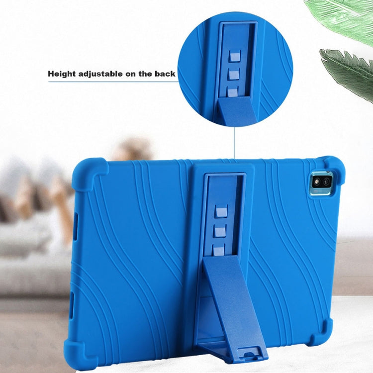 Silicone Tablet Protective Case with Invisible Bracket, For TCL 10 Tab Max 10.36 inch