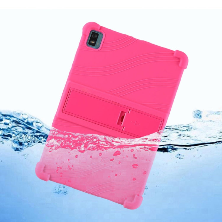Silicone Tablet Protective Case with Invisible Bracket, For TCL 10 Tab Max 10.36 inch