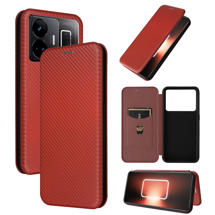 Carbon Fiber Texture Flip Leather Phone Case, For Realme GT Neo 5 / Realme GT 3, For Honor X5, For Samsung Galaxy A24 4G, For OnePlus 11R 5G
