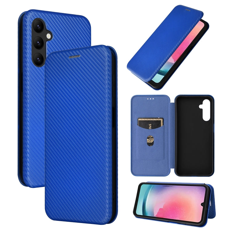 Carbon Fiber Texture Flip Leather Phone Case, For Realme GT Neo 5 / Realme GT 3, For Honor X5, For Samsung Galaxy A24 4G, For OnePlus 11R 5G