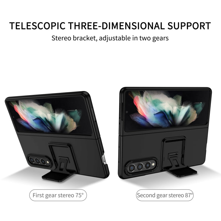 Three-dimensional Folding Holder PC Phone Case, For Samsung Galaxy Z Fold3 5G, For Samsung Galaxy Z Fold4 5G, For Samsung Galaxy Z Flip3 5G, For Samsung Galaxy Z Flip4 5G