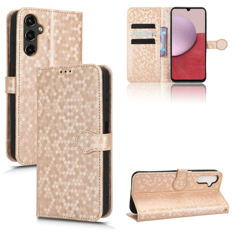 Honeycomb Dot Texture Leather Phone Case, For Samsung Galaxy S23 5G, For Samsung Galaxy S23+ 5G, For Samsung Galaxy S23 Ultra 5G, For Samsung Galaxy A54 5G, For Samsung Galaxy A34 5G, For Samsung Galaxy A14 5G, For Samsung Galaxy A14 4G                ...
