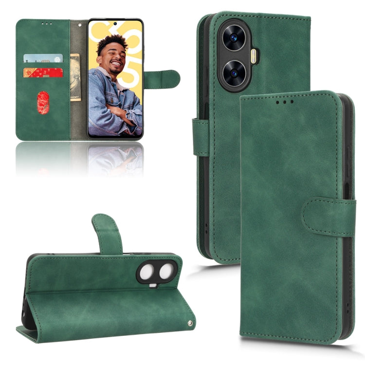 Skin Feel Magnetic Flip Leather Phone Case, For Realme C55, For TCL ION X, For vivo S16e, For Xiaomi Redmi Note 12 Pro+ 5G, For Honor X5, For Samsung Galaxy A24 4G, For ZTE Blade V40 Design