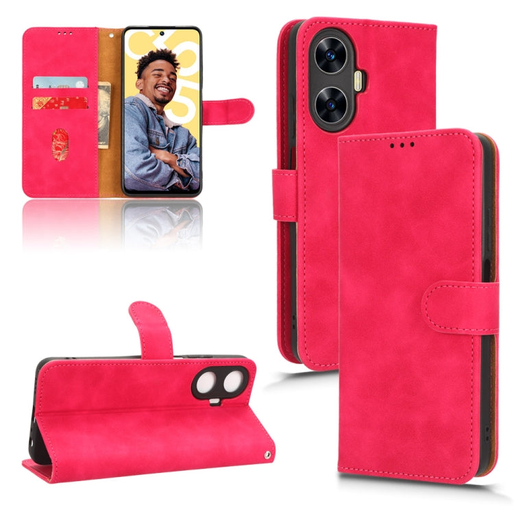Skin Feel Magnetic Flip Leather Phone Case, For Realme C55, For TCL ION X, For vivo S16e, For Xiaomi Redmi Note 12 Pro+ 5G, For Honor X5, For Samsung Galaxy A24 4G, For ZTE Blade V40 Design