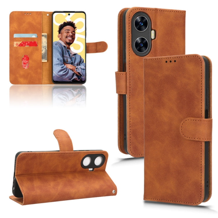 Skin Feel Magnetic Flip Leather Phone Case, For Realme C55, For TCL ION X, For vivo S16e, For Xiaomi Redmi Note 12 Pro+ 5G, For Honor X5, For Samsung Galaxy A24 4G, For ZTE Blade V40 Design