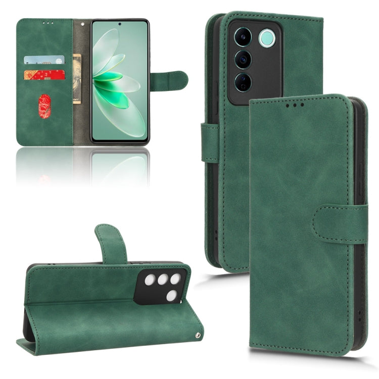 Skin Feel Magnetic Flip Leather Phone Case, For Realme C55, For TCL ION X, For vivo S16e, For Xiaomi Redmi Note 12 Pro+ 5G, For Honor X5, For Samsung Galaxy A24 4G, For ZTE Blade V40 Design