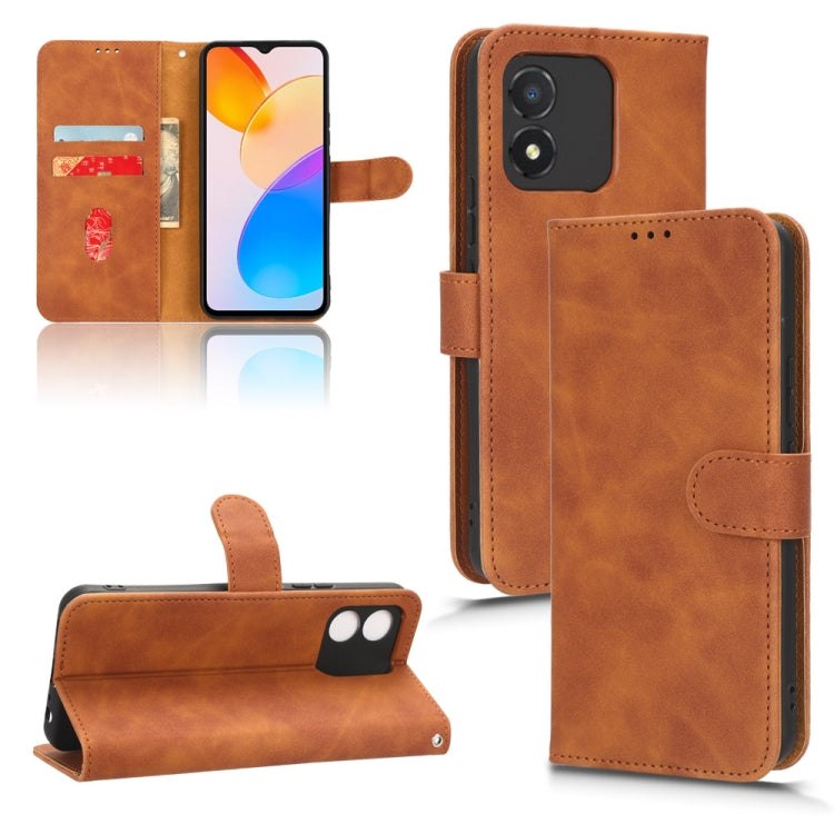 Skin Feel Magnetic Flip Leather Phone Case, For Realme C55, For TCL ION X, For vivo S16e, For Xiaomi Redmi Note 12 Pro+ 5G, For Honor X5, For Samsung Galaxy A24 4G, For ZTE Blade V40 Design