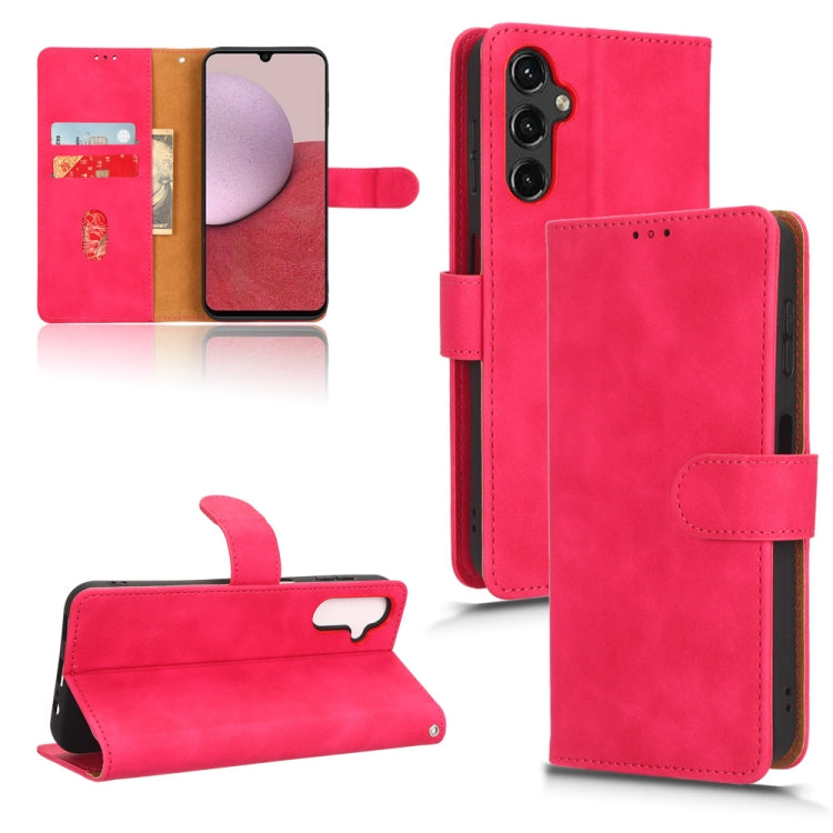 Skin Feel Magnetic Flip Leather Phone Case, For Realme C55, For TCL ION X, For vivo S16e, For Xiaomi Redmi Note 12 Pro+ 5G, For Honor X5, For Samsung Galaxy A24 4G, For ZTE Blade V40 Design