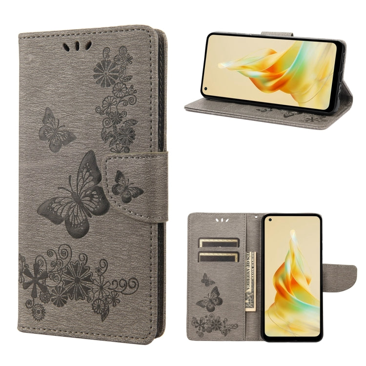 Butterfly Embossed Horizontal Flip Leather Phone Case, For OPPO Reno8 T 4G, For Xiaomi Redmi Note 12 5G Global / Poco X5 5G, For Xiaomi Redmi Note 12 Pro 5G Global, For Xiaomi Redmi Note 12 Pro+ 5G Global