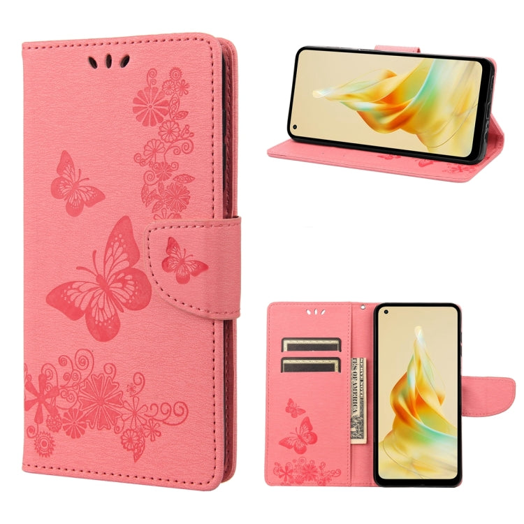 Butterfly Embossed Horizontal Flip Leather Phone Case, For OPPO Reno8 T 4G, For Xiaomi Redmi Note 12 5G Global / Poco X5 5G, For Xiaomi Redmi Note 12 Pro 5G Global, For Xiaomi Redmi Note 12 Pro+ 5G Global