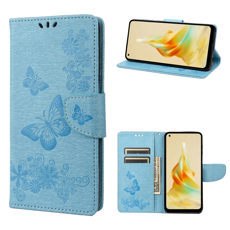 Butterfly Embossed Horizontal Flip Leather Phone Case, For OPPO Reno8 T 4G, For Xiaomi Redmi Note 12 5G Global / Poco X5 5G, For Xiaomi Redmi Note 12 Pro 5G Global, For Xiaomi Redmi Note 12 Pro+ 5G Global