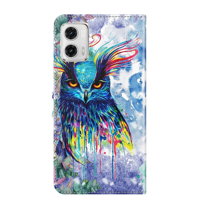 3D Painting Pattern TPU + PU Leather Phone Case, For Motorola Moto G73, For OnePlus 11, For Samsung Galaxy A24, For Samsung Galaxy A34 5G