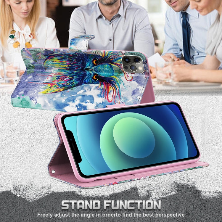 3D Painting Pattern TPU + PU Leather Phone Case, For Motorola Moto G73, For OnePlus 11, For Samsung Galaxy A24, For Samsung Galaxy A34 5G