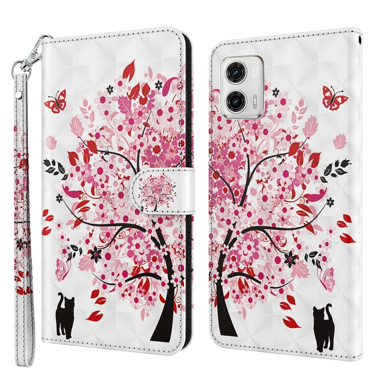 3D Painting Pattern TPU + PU Leather Phone Case, For Motorola Moto G73, For OnePlus 11, For Samsung Galaxy A24, For Samsung Galaxy A34 5G