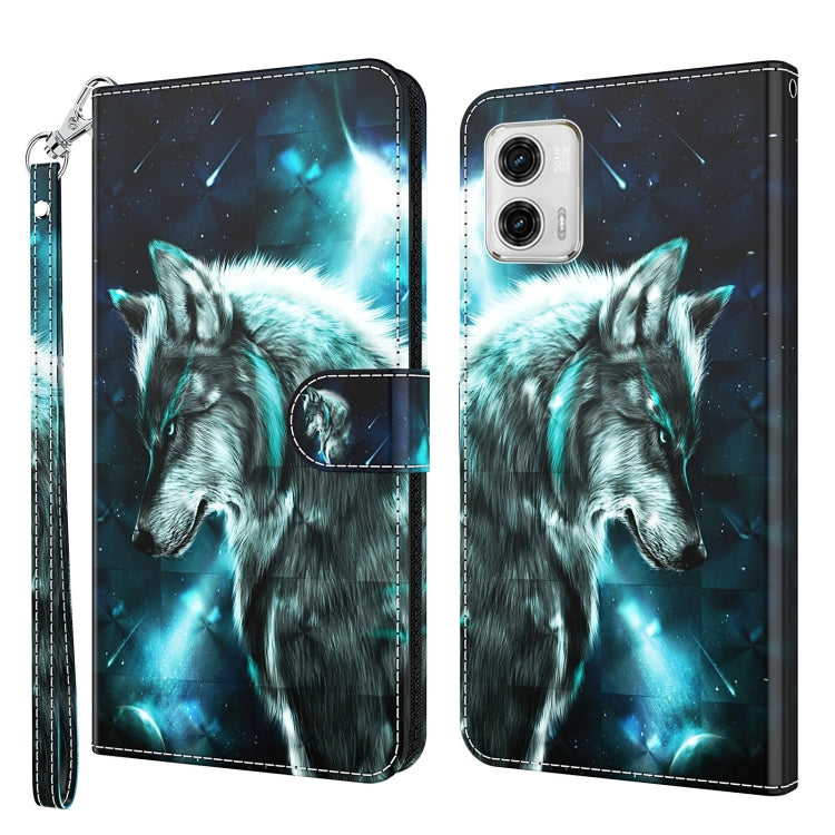 3D Painting Pattern TPU + PU Leather Phone Case, For Motorola Moto G73, For OnePlus 11, For Samsung Galaxy A24, For Samsung Galaxy A34 5G