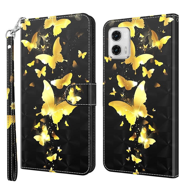 3D Painting Pattern TPU + PU Leather Phone Case, For Motorola Moto G73, For OnePlus 11, For Samsung Galaxy A24, For Samsung Galaxy A34 5G