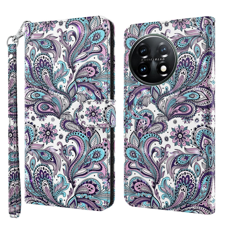 3D Painting Pattern TPU + PU Leather Phone Case, For Motorola Moto G73, For OnePlus 11, For Samsung Galaxy A24, For Samsung Galaxy A34 5G