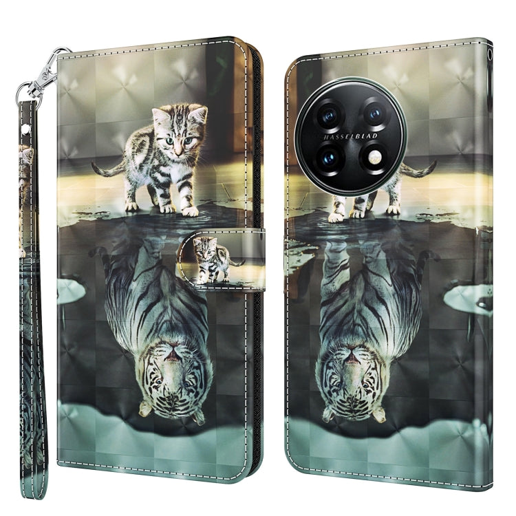 3D Painting Pattern TPU + PU Leather Phone Case, For Motorola Moto G73, For OnePlus 11, For Samsung Galaxy A24, For Samsung Galaxy A34 5G