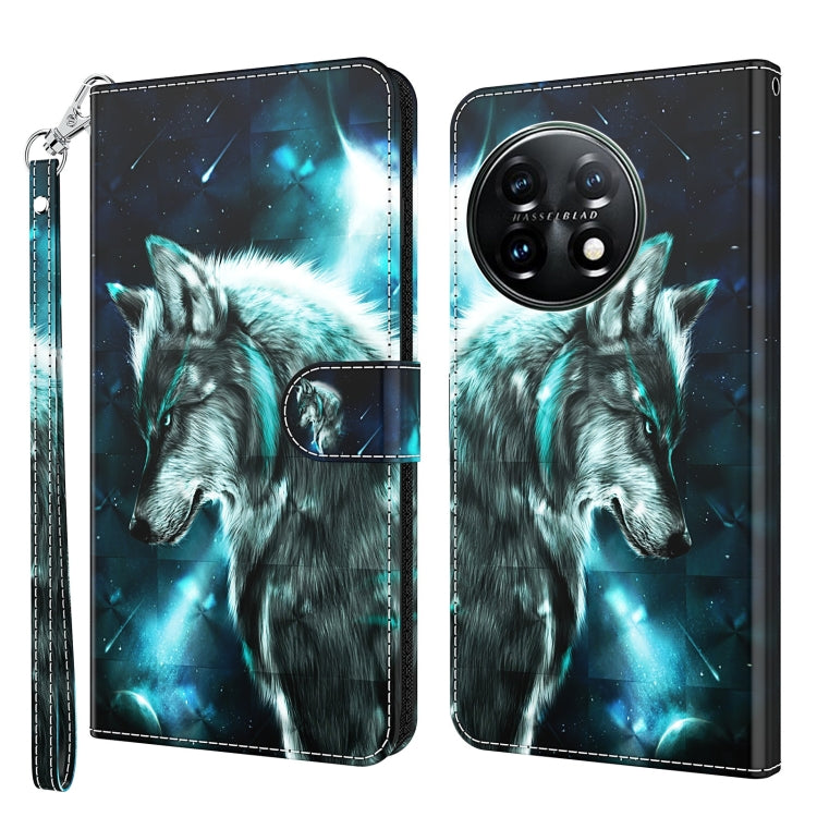 3D Painting Pattern TPU + PU Leather Phone Case, For Motorola Moto G73, For OnePlus 11, For Samsung Galaxy A24, For Samsung Galaxy A34 5G