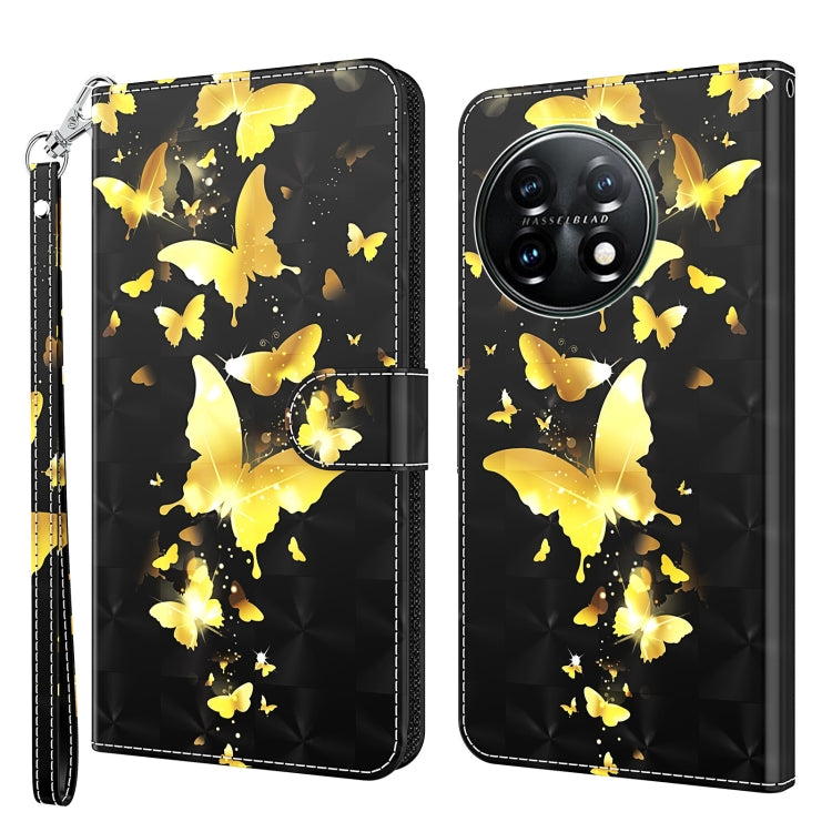 3D Painting Pattern TPU + PU Leather Phone Case, For Motorola Moto G73, For OnePlus 11, For Samsung Galaxy A24, For Samsung Galaxy A34 5G