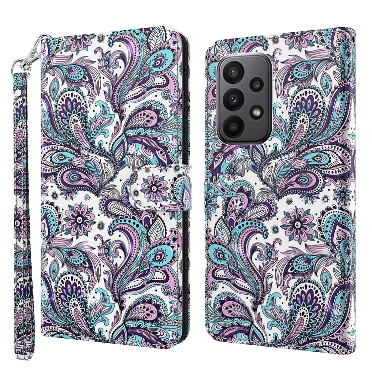 3D Painting Pattern TPU + PU Leather Phone Case, For Motorola Moto G73, For OnePlus 11, For Samsung Galaxy A24, For Samsung Galaxy A34 5G