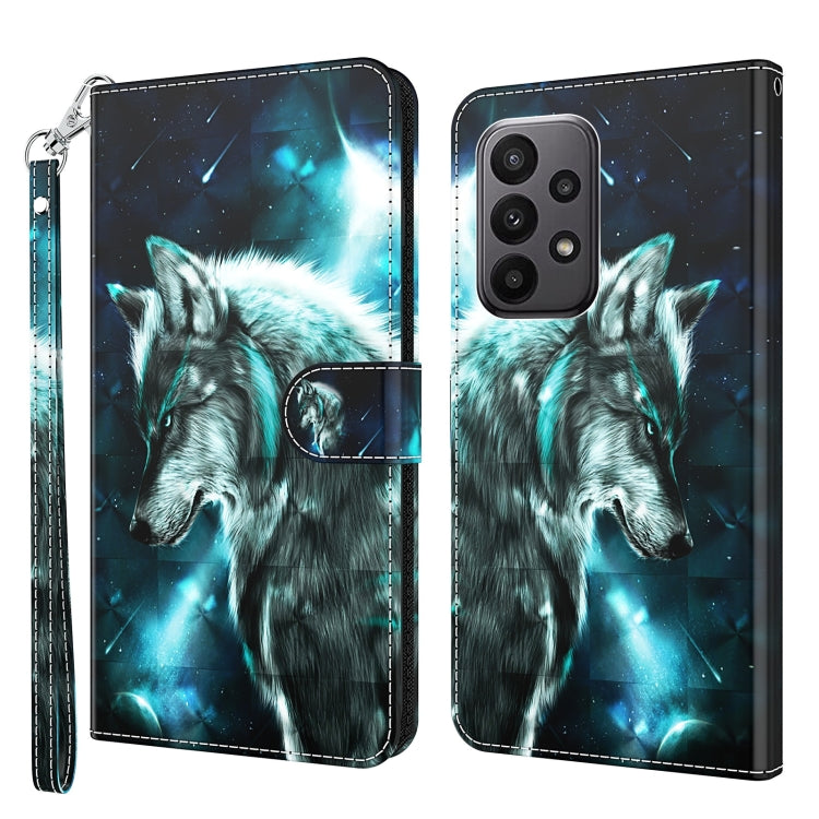 3D Painting Pattern TPU + PU Leather Phone Case, For Motorola Moto G73, For OnePlus 11, For Samsung Galaxy A24, For Samsung Galaxy A34 5G