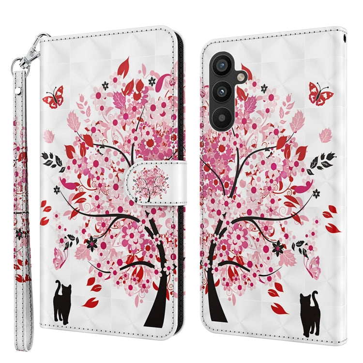 3D Painting Pattern TPU + PU Leather Phone Case, For Motorola Moto G73, For OnePlus 11, For Samsung Galaxy A24, For Samsung Galaxy A34 5G