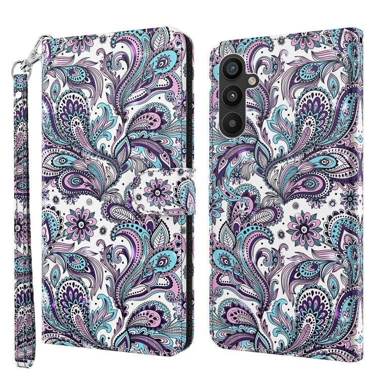 3D Painting Pattern TPU + PU Leather Phone Case, For Motorola Moto G73, For OnePlus 11, For Samsung Galaxy A24, For Samsung Galaxy A34 5G