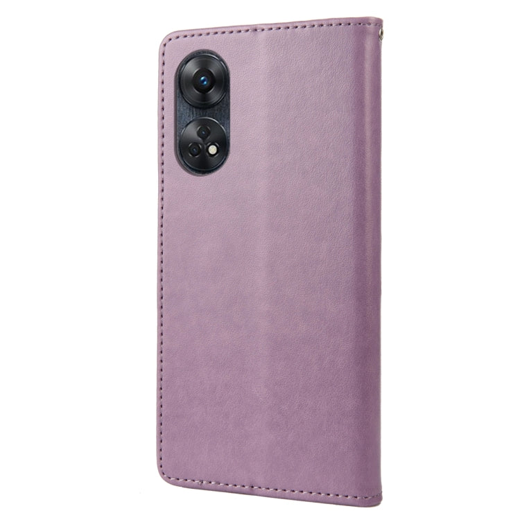 Butterfly Flower Pattern Leather Phone Case, For OPPO Reno8 T 4G, For Xiaomi Redmi Note 12 5G Global / Poco X5 5G, For Xiaomi Redmi Note 12 Pro 5G Global, For Xiaomi Redmi Note 12 Pro+ 5G Global
