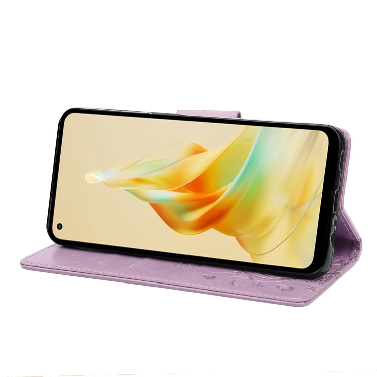 Butterfly Flower Pattern Leather Phone Case, For OPPO Reno8 T 4G, For Xiaomi Redmi Note 12 5G Global / Poco X5 5G, For Xiaomi Redmi Note 12 Pro 5G Global, For Xiaomi Redmi Note 12 Pro+ 5G Global