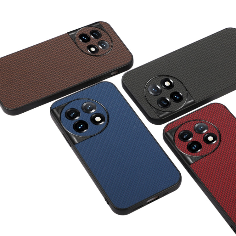 Accurate Hole Carbon Fiber Texture PU Phone Case, For OnePlus 11 5G, For OnePlus Ace 2 / 11R, For Samsung Galaxy A24