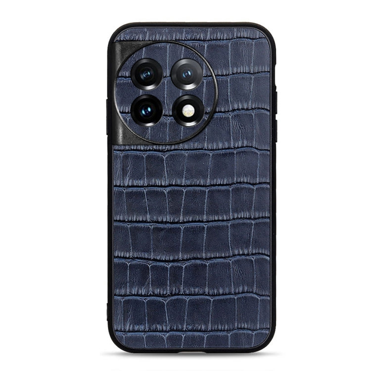 Accurate Hole Crocodile Texture Genuine Leather Phone Case, For OnePlus 11 5G, For OnePlus Ace 2 / 11R, For Samsung Galaxy A24