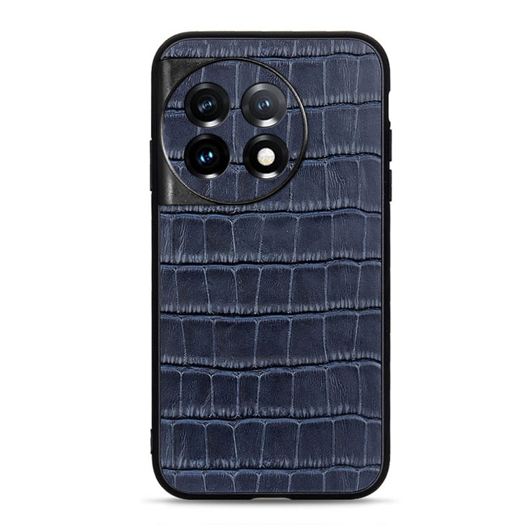 Accurate Hole Crocodile Texture Genuine Leather Phone Case, For OnePlus 11 5G, For OnePlus Ace 2 / 11R, For Samsung Galaxy A24