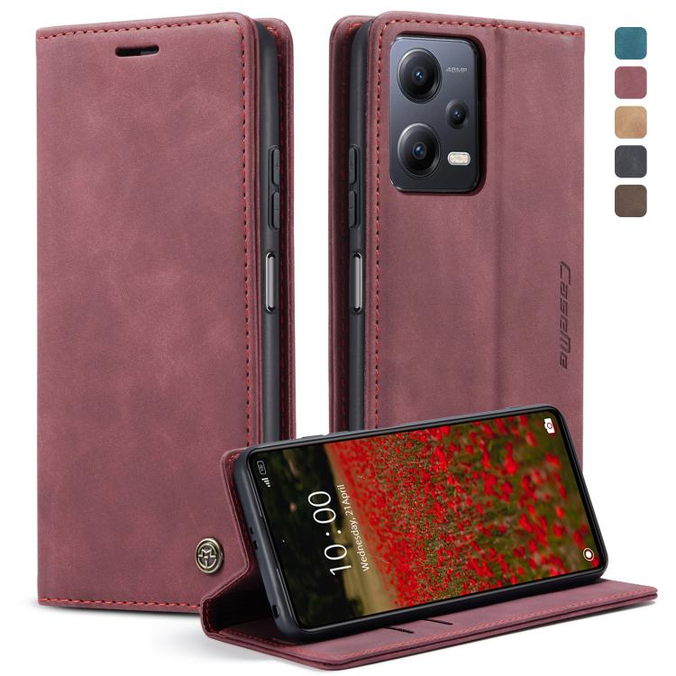CaseMe 013 Multifunctional Horizontal Flip Leather Phone Case, For OPPO Reno8 T 5G, For Xiaomi Redmi Note 12 5G / Poco X5, For Xiaomi Redmi Note 12 Pro 5G / Poco X5 Pro, For Xiaomi Redmi Note 12 Pro+ 5G