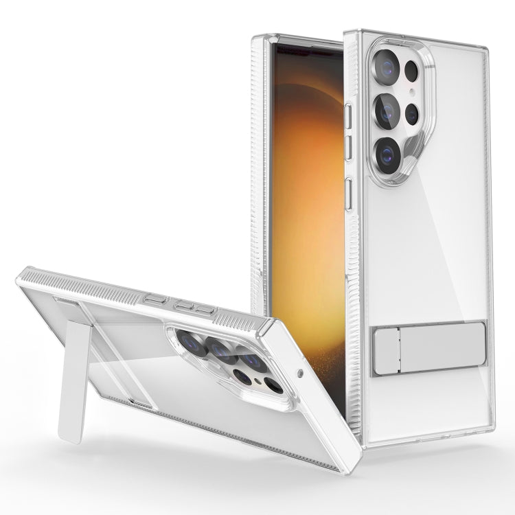 High Transparent Holder Phone Case, For Samsung Galaxy S23 5G, For Samsung Galaxy S23+ 5G, For Samsung Galaxy S23 Ultra 5G