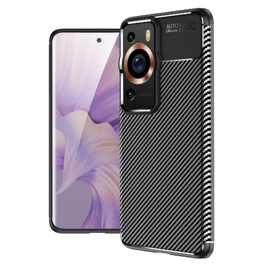 Carbon Fiber Texture Shockproof TPU Phone Case, For Huawei P60, For Huawei P60 Pro, For OnePlus Ace 2V
