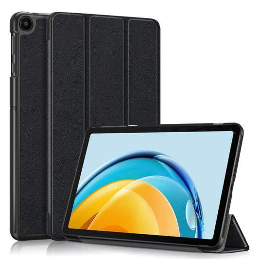 Custer Pure Color 3-Fold Holder Leather Tablet Case, For Huawei Matepad SE 10.4 2022, For Lenovo M8 4th GenTB-300FU
