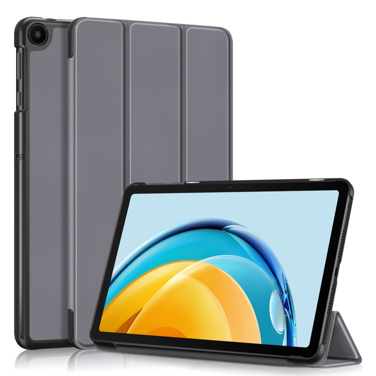 Custer Pure Color 3-Fold Holder Leather Tablet Case, For Huawei Matepad SE 10.4 2022, For Lenovo M8 4th GenTB-300FU