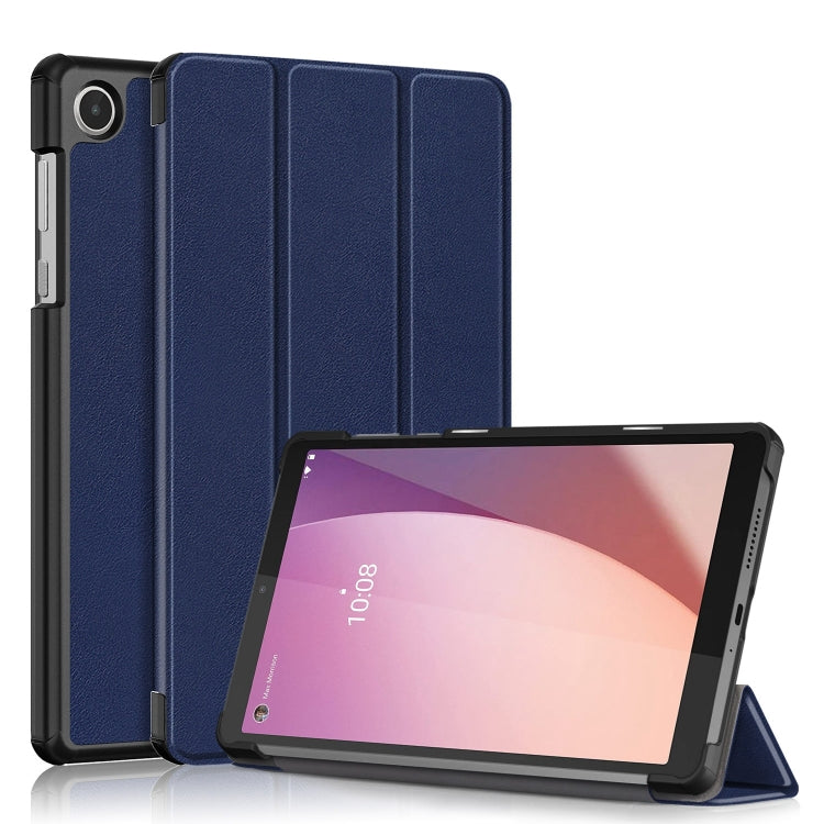 Custer Pure Color 3-Fold Holder Leather Tablet Case, For Huawei Matepad SE 10.4 2022, For Lenovo M8 4th GenTB-300FU