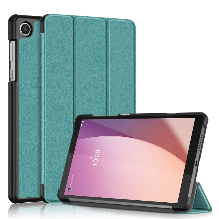 Custer Pure Color 3-Fold Holder Leather Tablet Case, For Huawei Matepad SE 10.4 2022, For Lenovo M8 4th GenTB-300FU