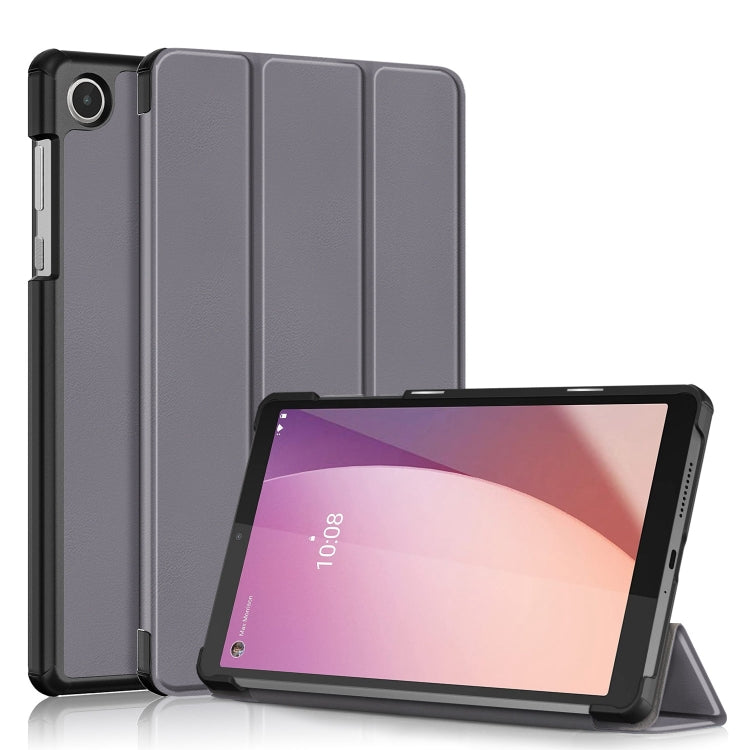 Custer Pure Color 3-Fold Holder Leather Tablet Case, For Huawei Matepad SE 10.4 2022, For Lenovo M8 4th GenTB-300FU
