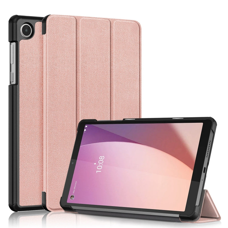 Custer Pure Color 3-Fold Holder Leather Tablet Case, For Huawei Matepad SE 10.4 2022, For Lenovo M8 4th GenTB-300FU